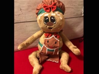 3D Gingerbread Girl Doll - Machine Embroidery Pattern