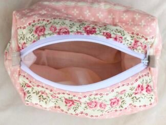 Whimsy Pink Flowers Boxy Bag