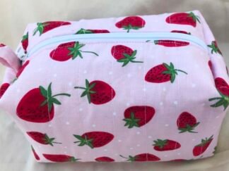 Whimsy Pink Strawberry Boxy Bag
